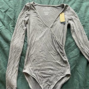 AEO Ribbed Long Sleeve Bodysuit